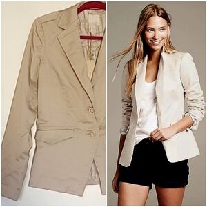 BR Heritage two button beige blazer size 4